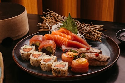 Japanese sushi plate